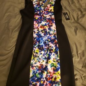 NWT Guess Bodycon multi color dress size 10